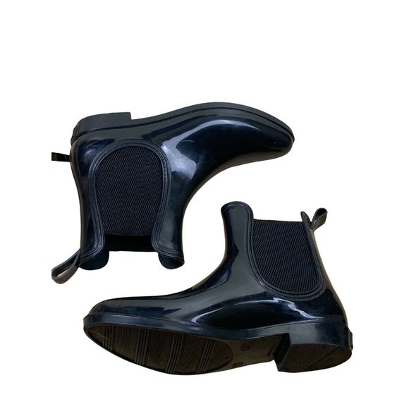 Womens Seven 7 Hunter Chelsea Style  ankle rain boots Black size 9 rubber - Picture 9 of 11